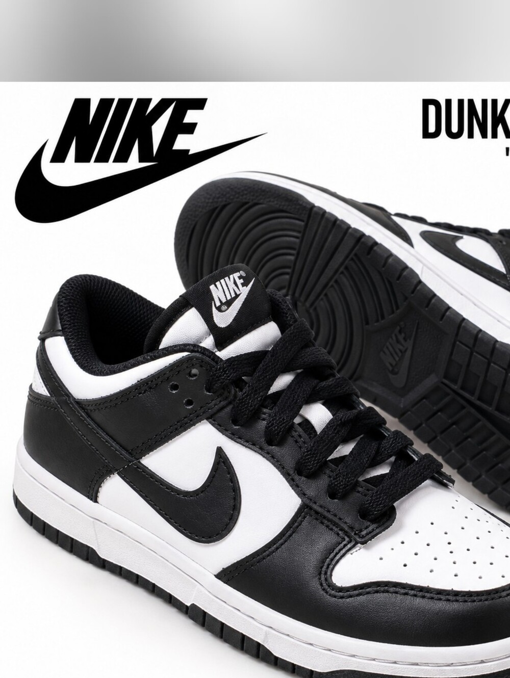 Nike Dunk Low "Panda" Men's Sneakers - Black/White